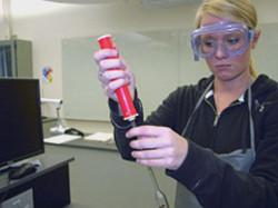 Student Using a Pipette